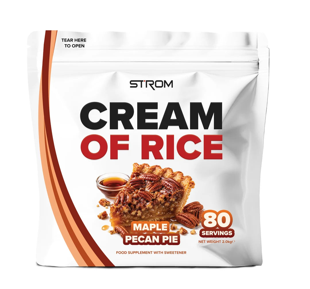 Strom Cream of Rice pouch, Maple Pecan Pie flavor, 2kg, 80 servings