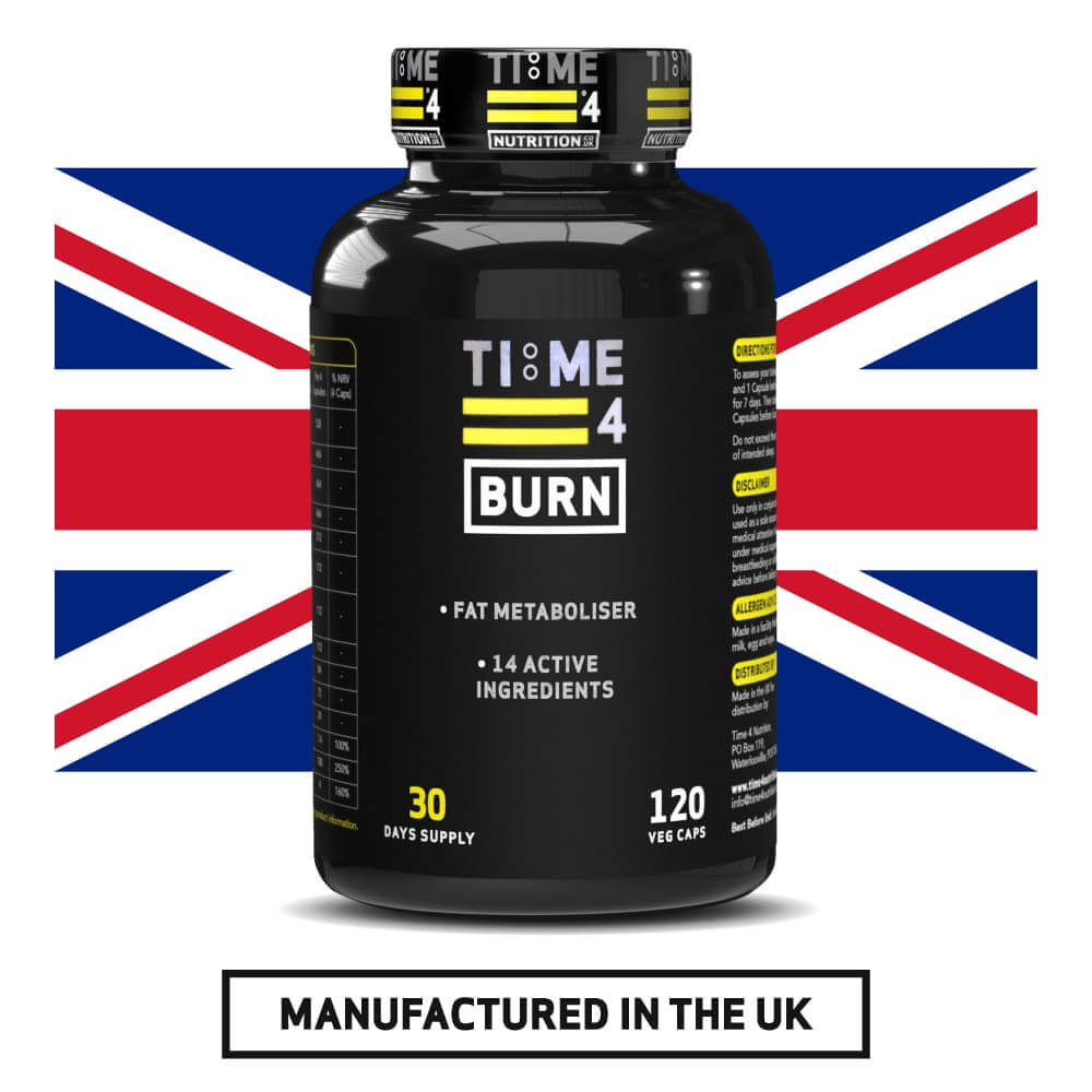 Time 4 Burn Thermogenic Fat Metaboliser 120 Capsules BBE June 26