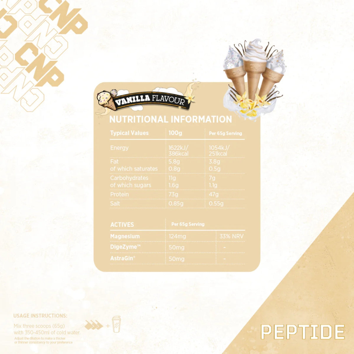 CNP Peptide Whey Protein Blend 2.27kg