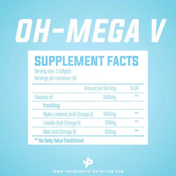 Trained By JP Oh Mega V Omega 180 Capsules 60 servings