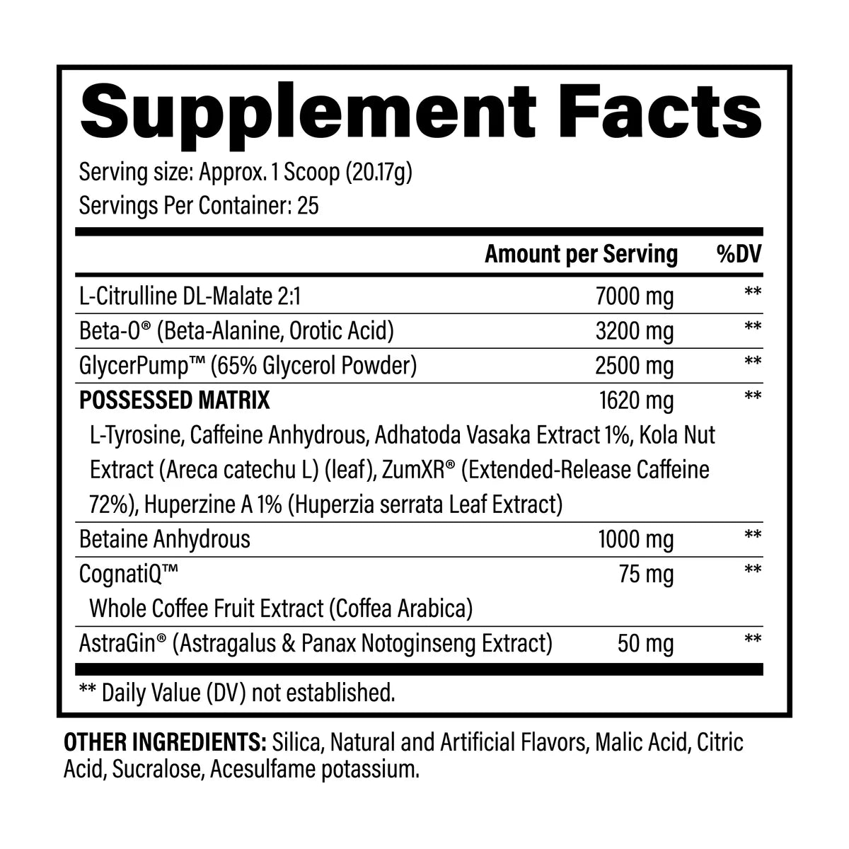 Black Magic BZRK Pre-Workout 25 Servings