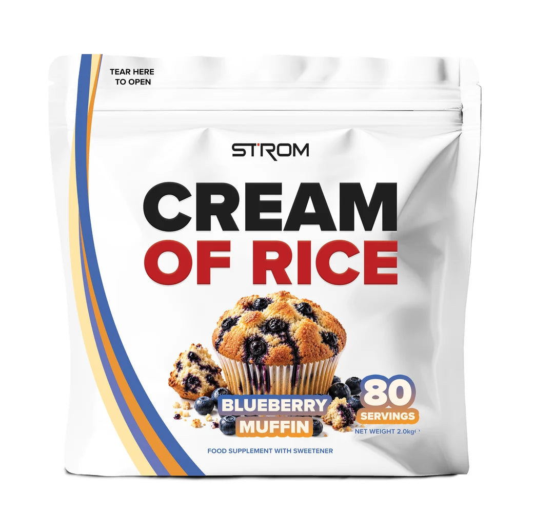 Strom Cream of Rice pouch, Blueberry Muffin flavor, 2kg, 80 servings