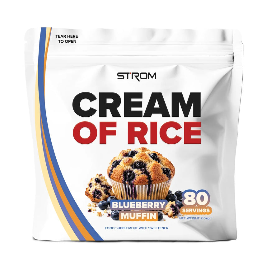 Strom Cream of Rice pouch, Blueberry Muffin flavor, 2kg, 80 servings