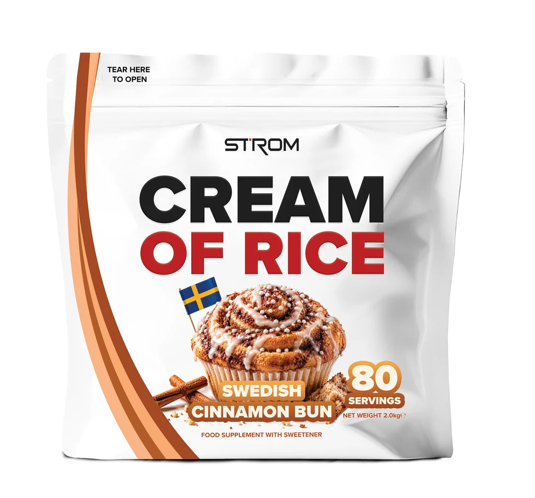 Strom Cream of Rice pouch, Swedish Cinnamon Bun flavor, 2kg, 80 servings