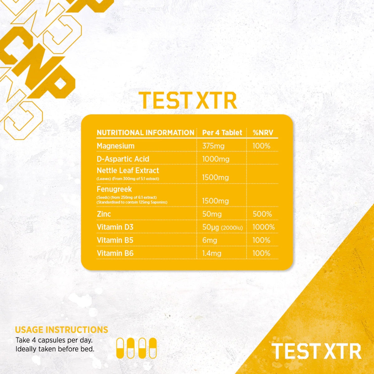 CNP Pro Test XTR 120 Capsules