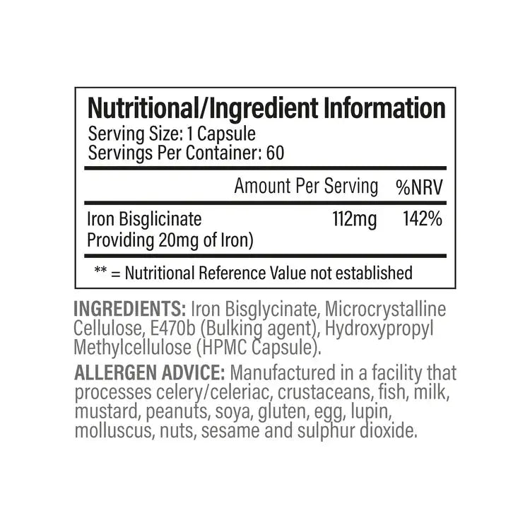 Trained By JP Iron 60 Capsules