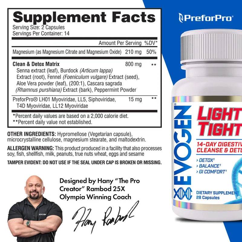 Evogen Light & Tight Digestive Clense