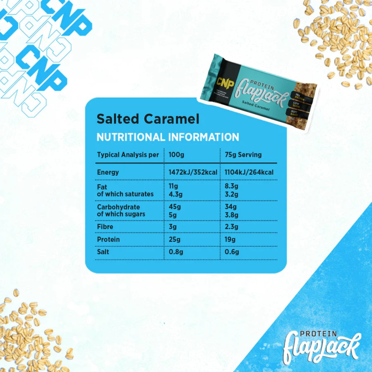 CNP Protein Flapjack 12 x 75g Case - 18g Protein
