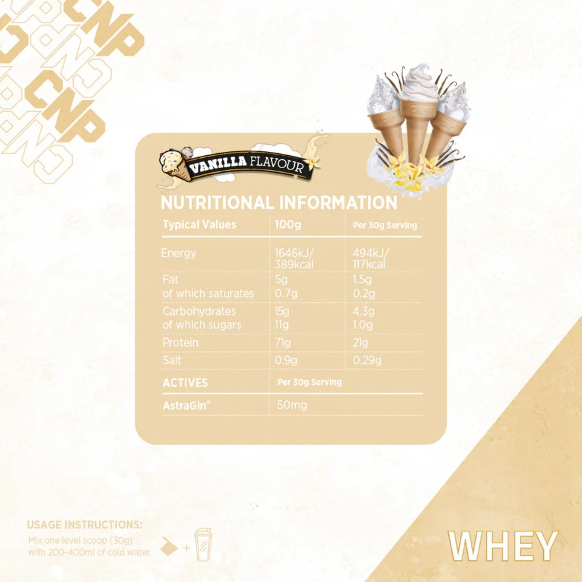 CNP Professional Premium Whey Protein 900g