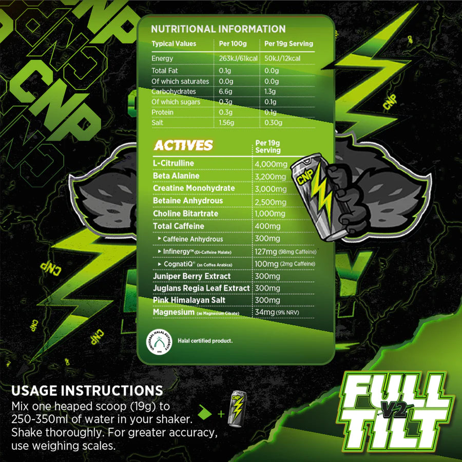 CNP Professional Full Tilt V2 Stim Pre Workout 570g