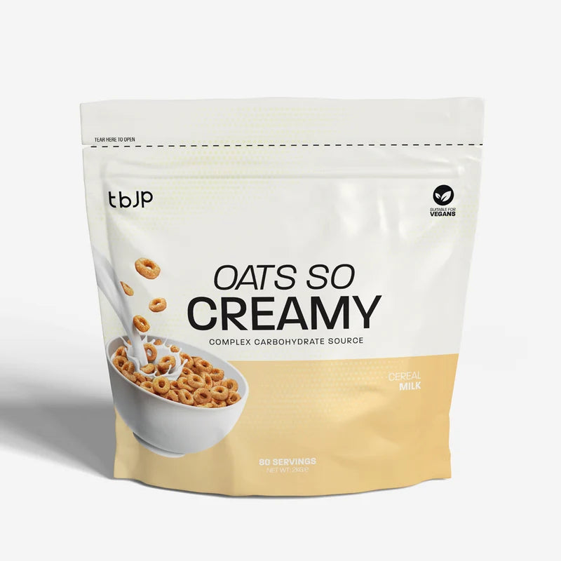 Oats So Creamy powder pouch, Cereal Milk flavor, front view
