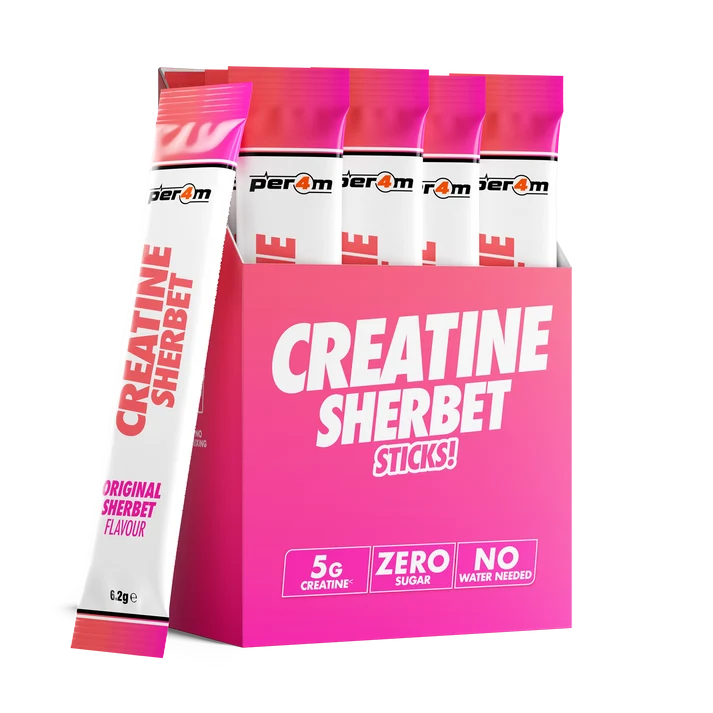 Creatine sherbet stick packs, original flavour, 6.2g each