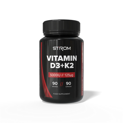 Strom Sports Vitamin D3 & K2 90 Caps