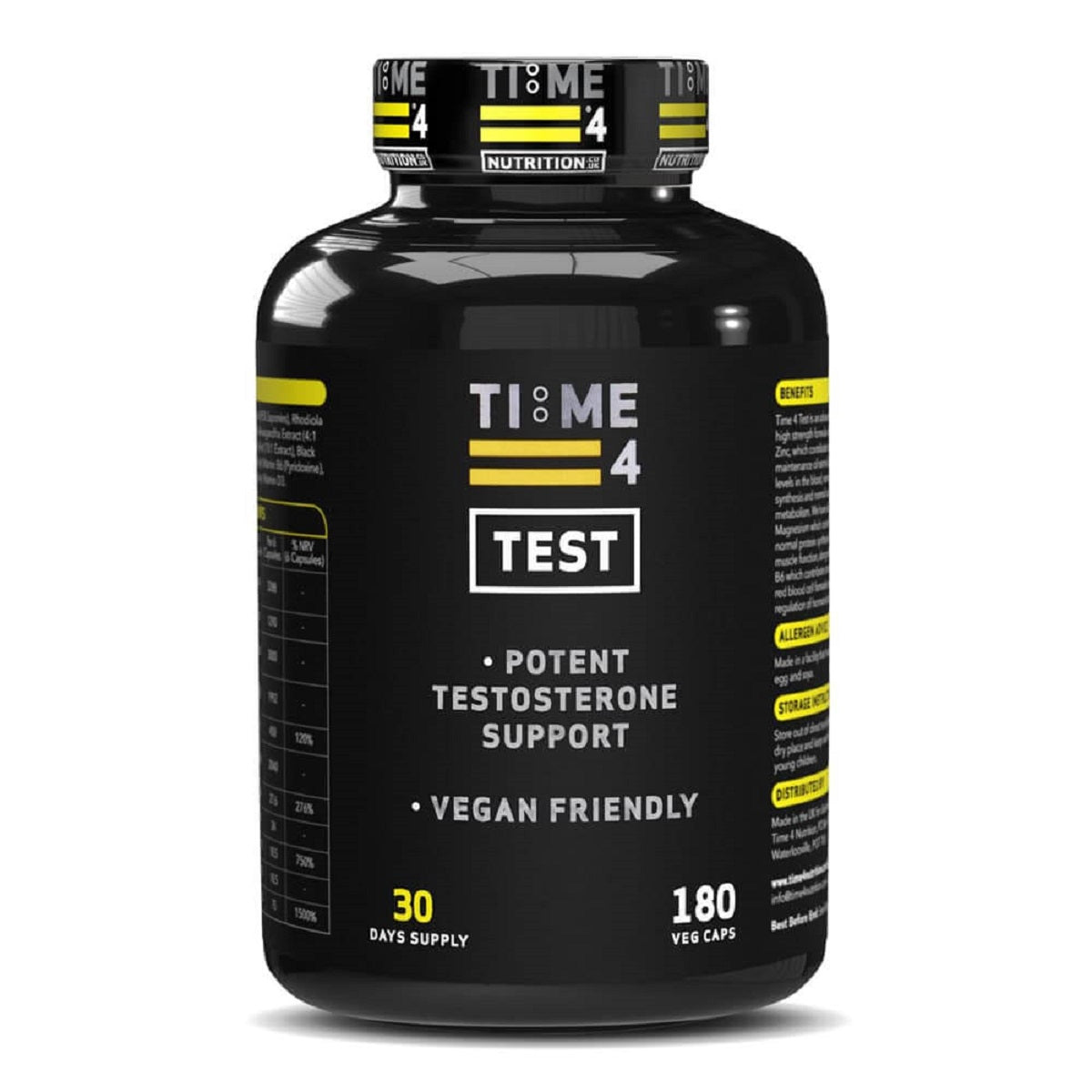 Time 4 Test Testosterone Support 180 Capsules – Jon's Supplements Limited