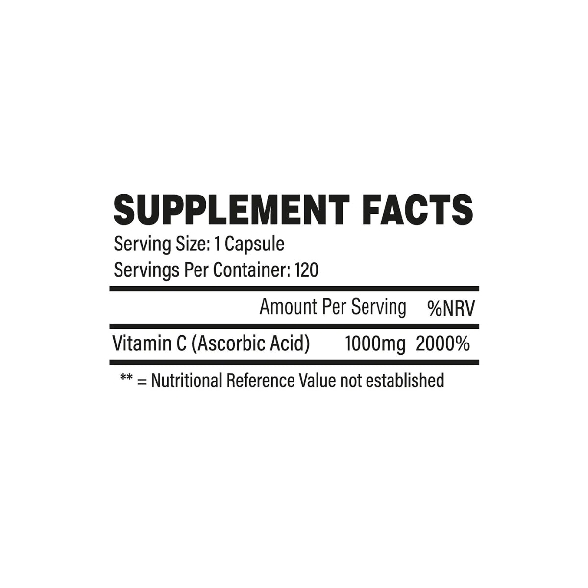 Trained by JP Vit-C - (Vitamin C) 120 Servings