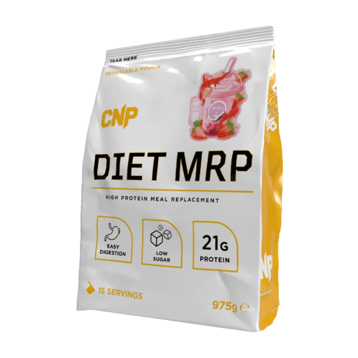 CNP Diet MRP high protein meal replacement pouch with 21g protein and low sugar per serving