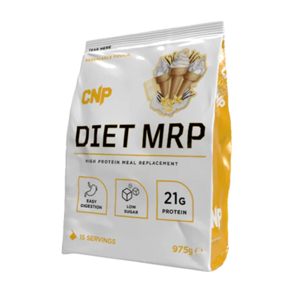 CNP Diet MRP high protein meal replacement pouch with 21g protein and low sugar for easy digestion
