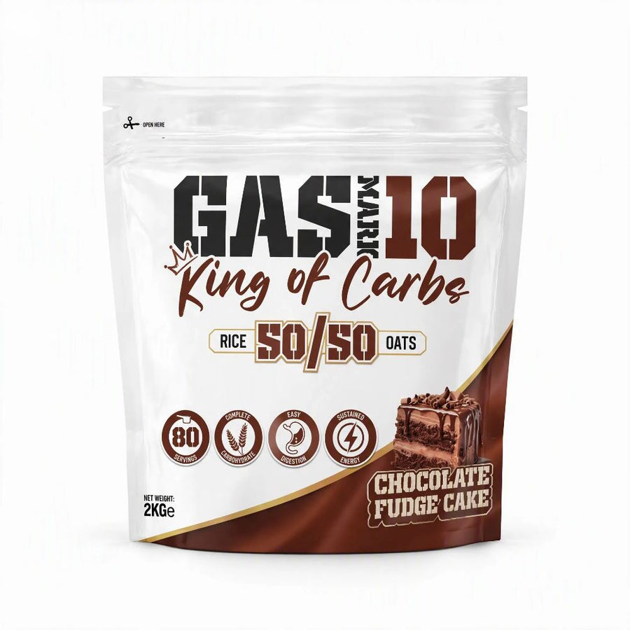 GAS Mark 10 50/50 oats rice blend bag, Chocolate Fudge Cake flavour, 2kg