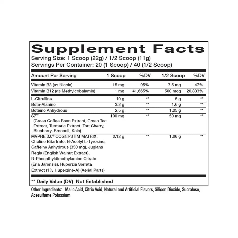 Innovapharm MVPRE 3.0 Pre Workout 437g