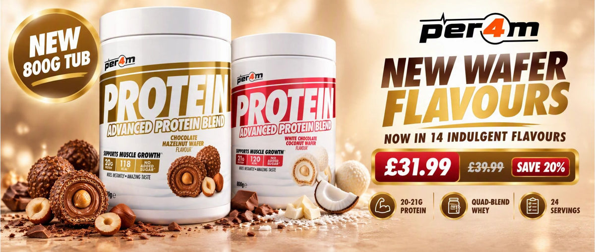 Per4m 800g protein blend homepage hero