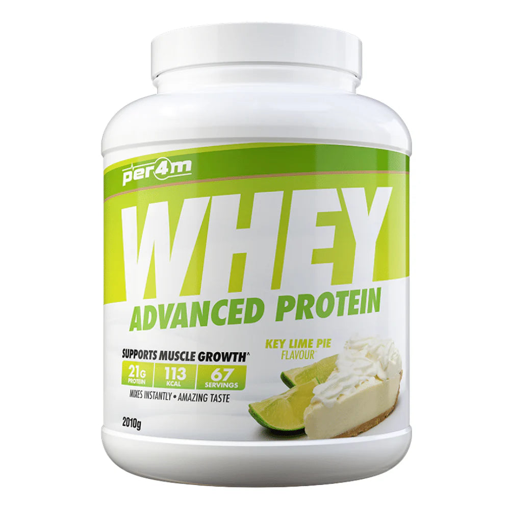 Per4m whey protein powder Key Lime Pie flavor 2010g container supports muscle growth