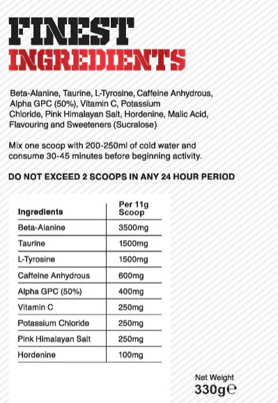 Gas Mark 10 No Games Pre workout 30 Servings